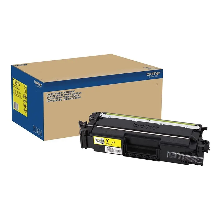 TN815Y Brother Genuine Super High‐yield Yellow Toner Cartridge.