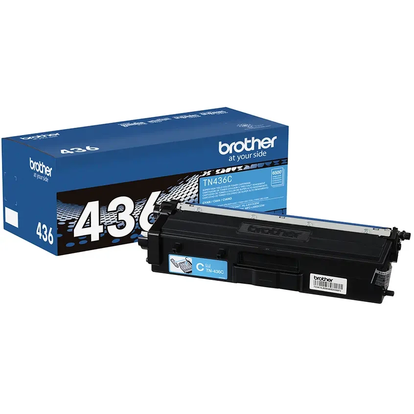 TN436C Brother Genuine Super High-yield Cyan Toner Cartridge