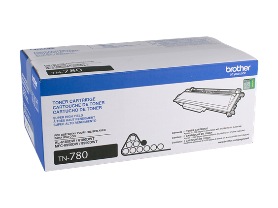 TN780 Brother Genuine Super High-yield Mono Laser Toner Cartridge