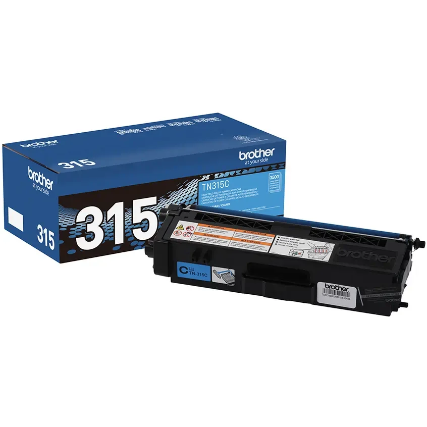 TN315C Brother Genuine High-Yield Cyan Toner Cartridge