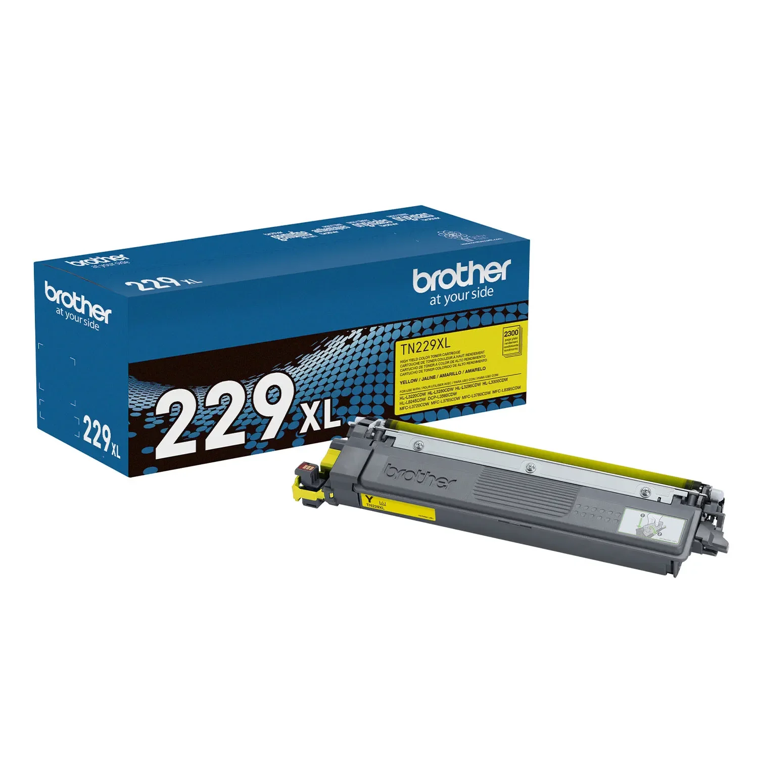TN229XLY Brother Genuine High Yield Yellow Toner Cartridge