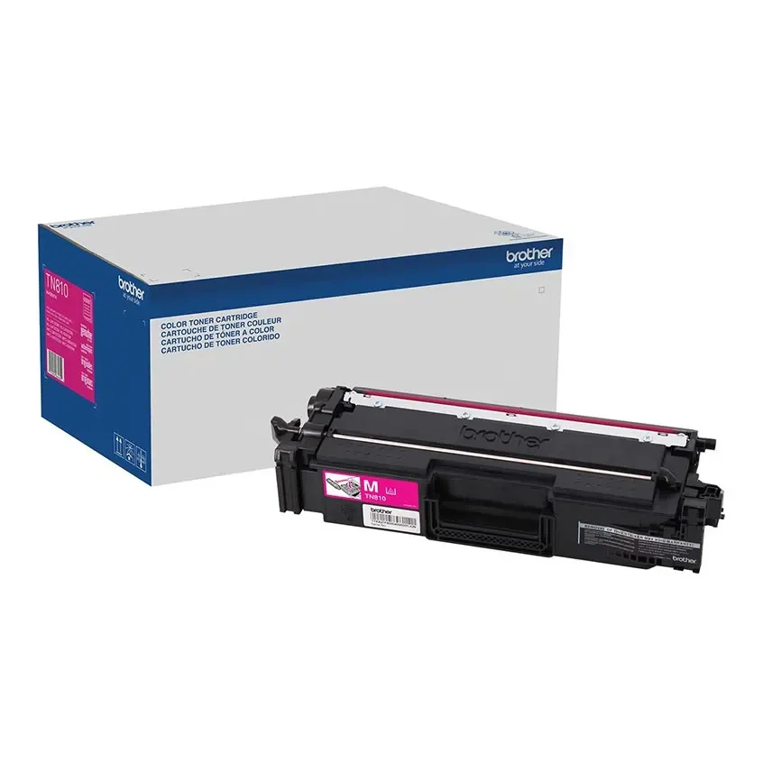 TN810M Brother Genuine Standard Yield Magenta Toner Cartridge.