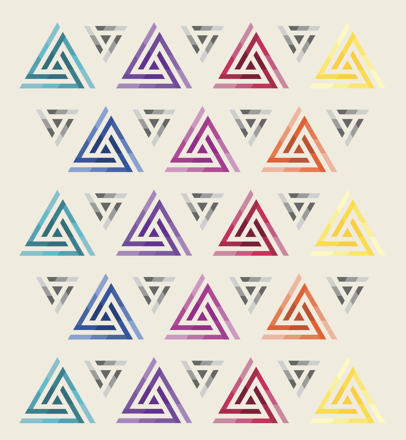 Kinetic Triangles Quilt Pattern (PDF)