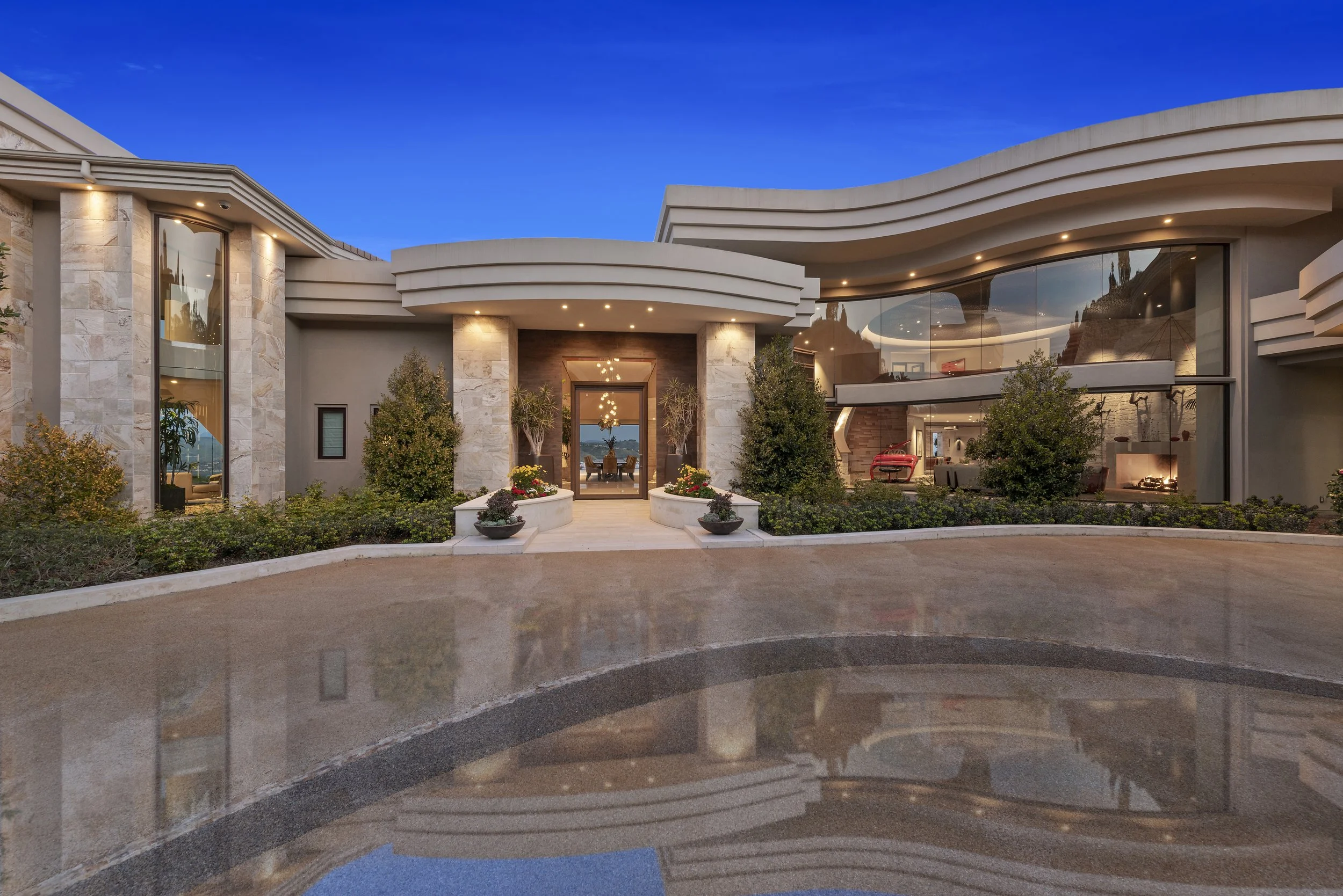 20 Old Ranch Road Twilight (9)WET DOWN DRIVEWAY.jpg