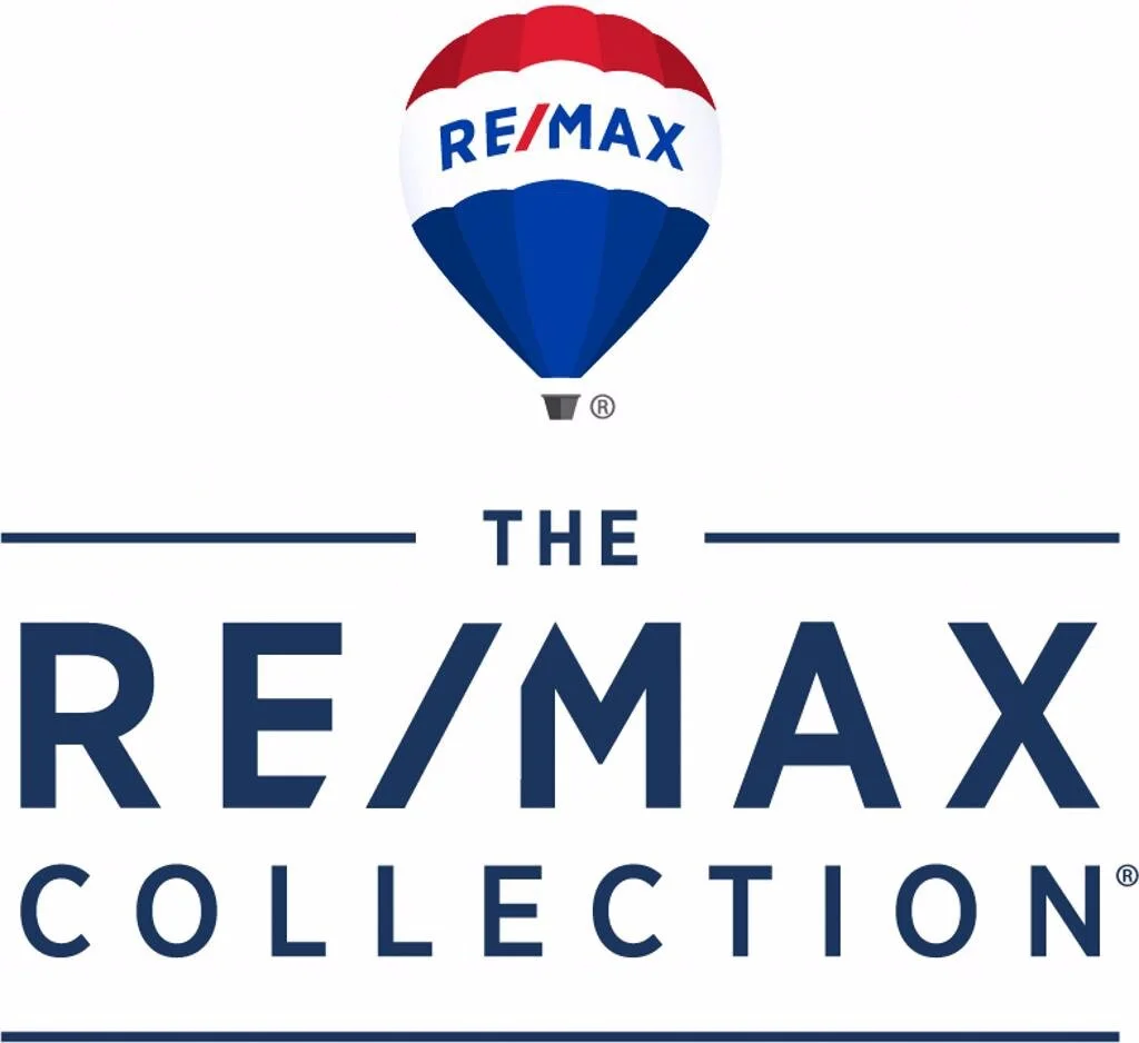 Logo of RE/MAX hot air balloon with the words 'The RE/MAX Collection' beneath it.
