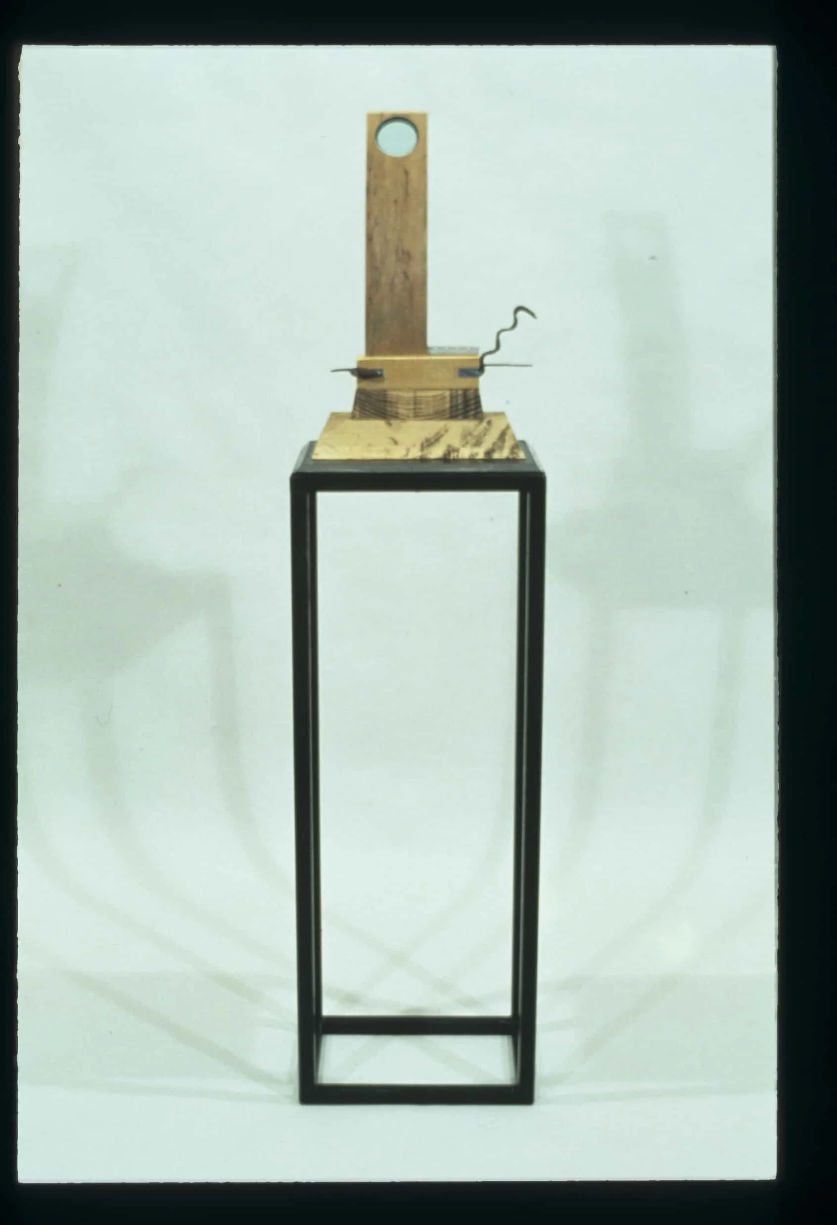 "The Visionship"  1991, Steel, Wood, Glass, 58"H x 14"W x 10"D
