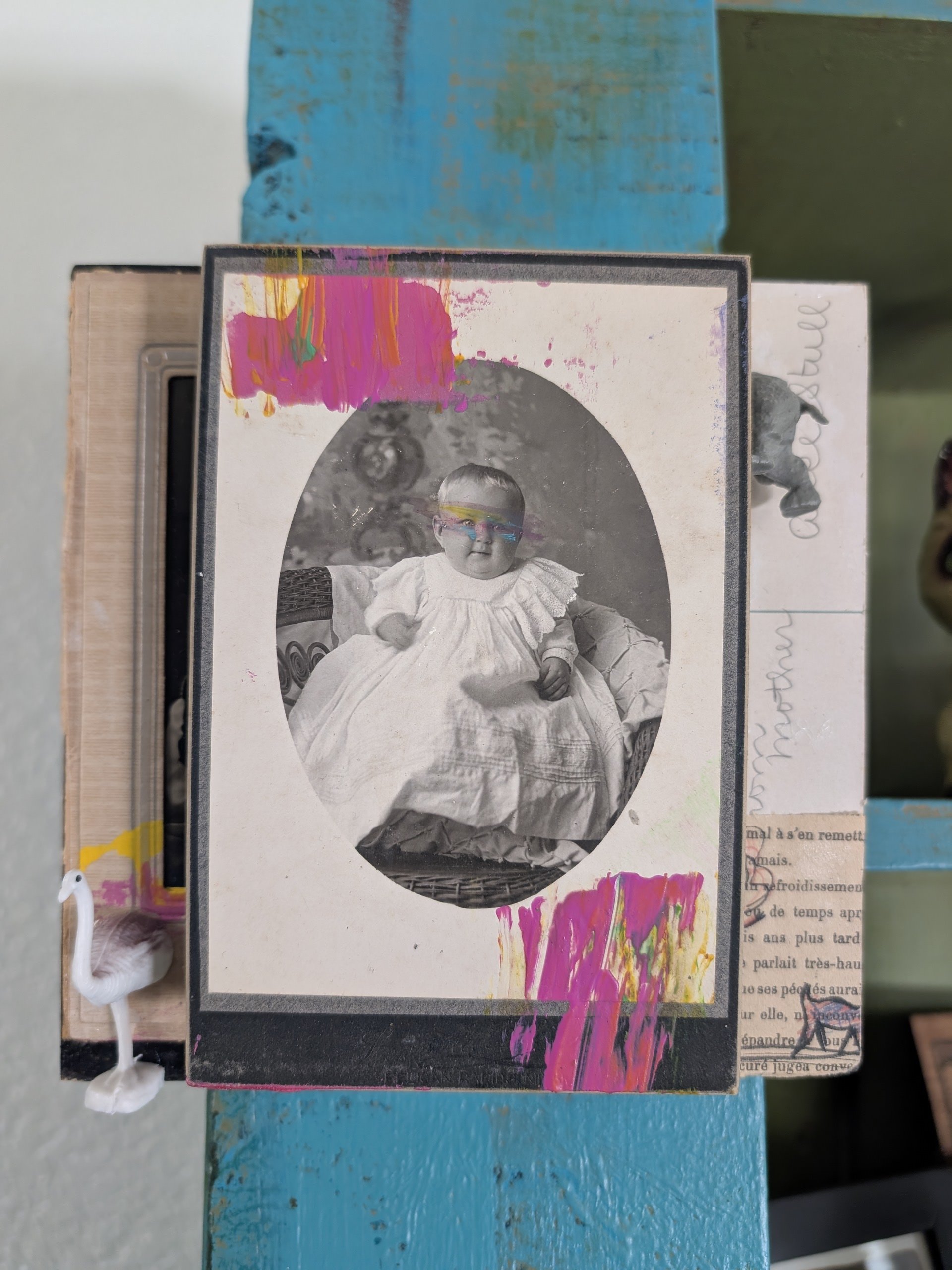 Baby, Pink Smear and a Rhino