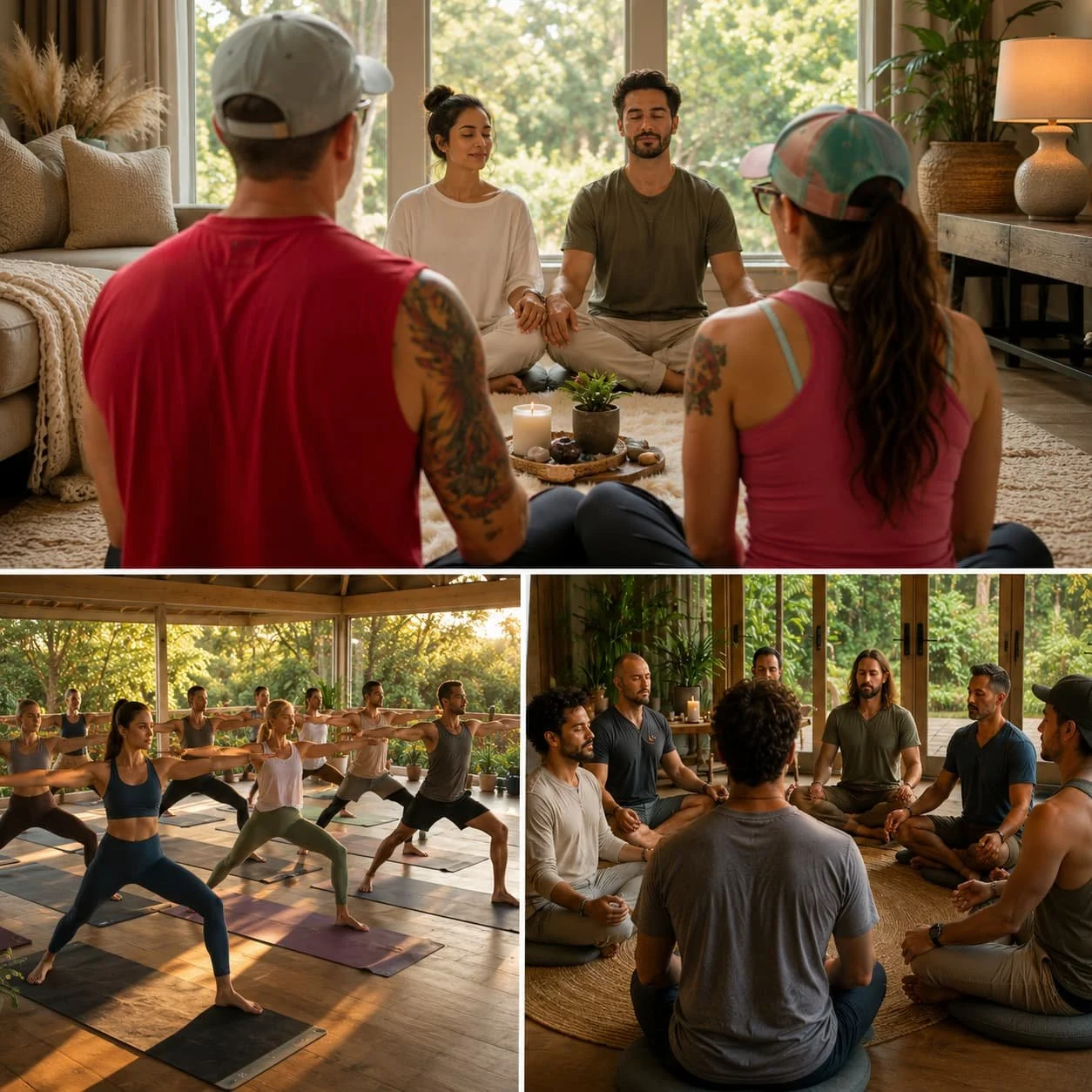 Entwined Breath couples yoga retreat and wellness workshop featuring meditation, conscious movement, and breathwork practices led by certified yoga teachers in Cary NC