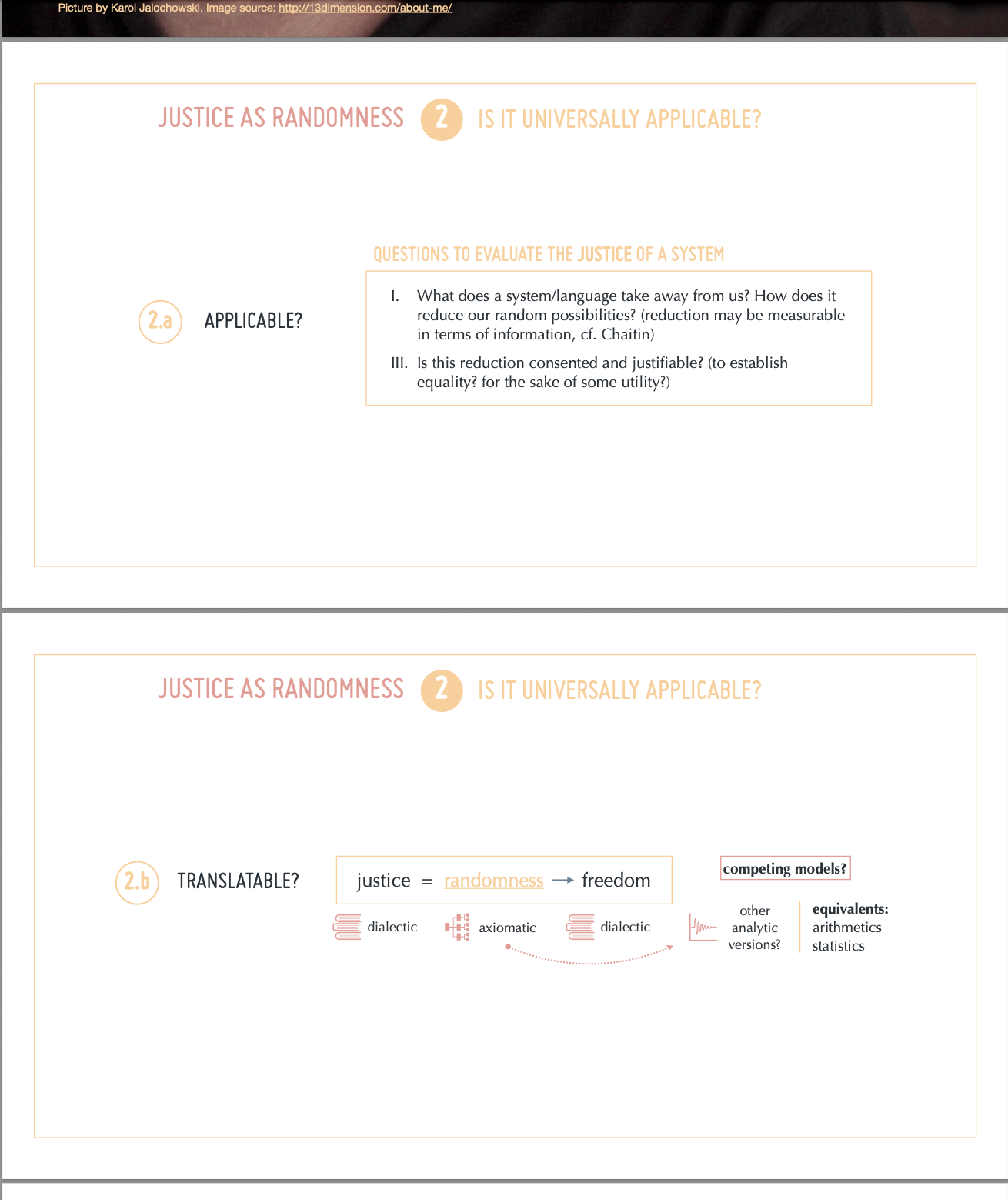 Justice as Randomness