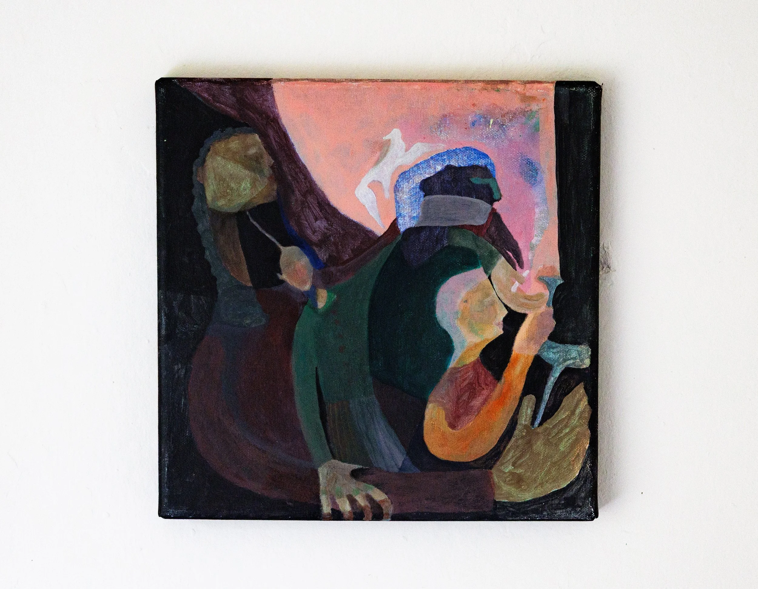 When will it feel like they aren’t trying to save me? | acrylic on canvas | 10 x 10