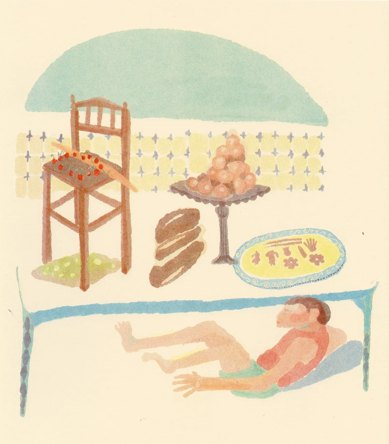 Why is Bread a Symbol of Affliction Riso Print