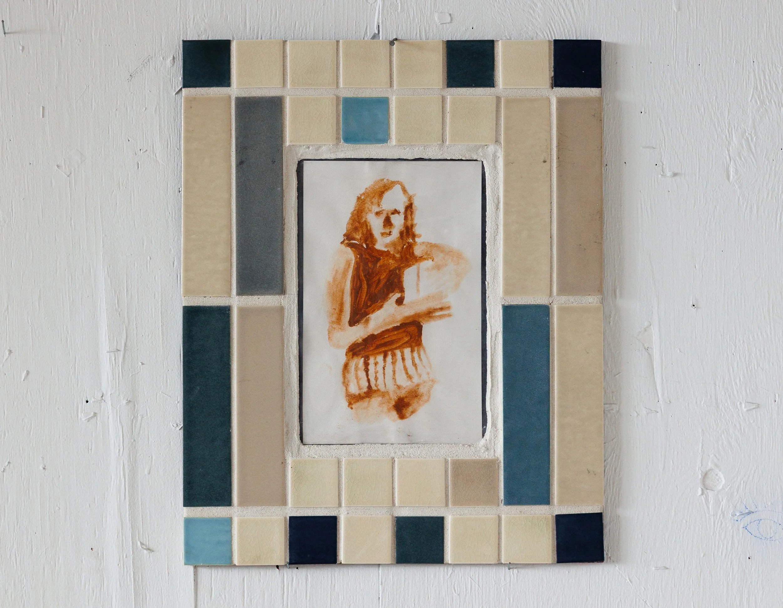 As Read | 16" x 20" soil, tile | 2024