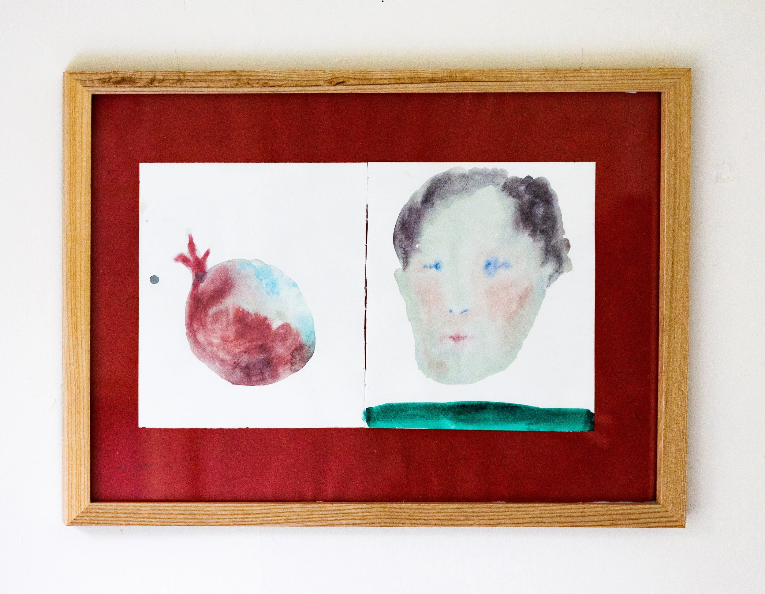 Not that shiny | acrylic on paper | 14 x 9, framed 18 x 14