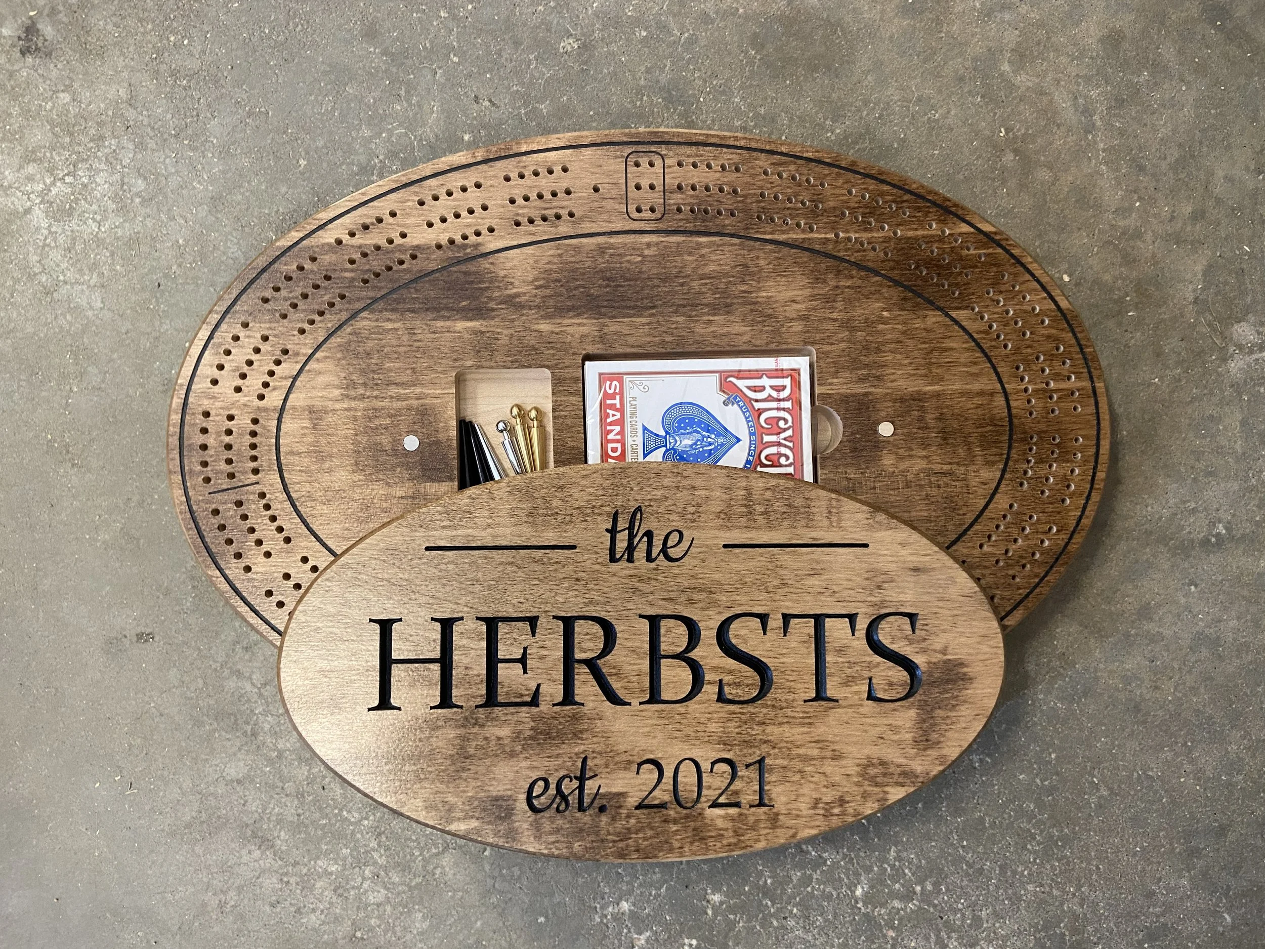 Capped Cribbage Boards
