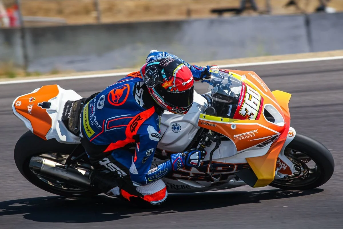 Uribe scores pair of second place finishes in MotoAmerica Stock 1000 races at Laguna Seca