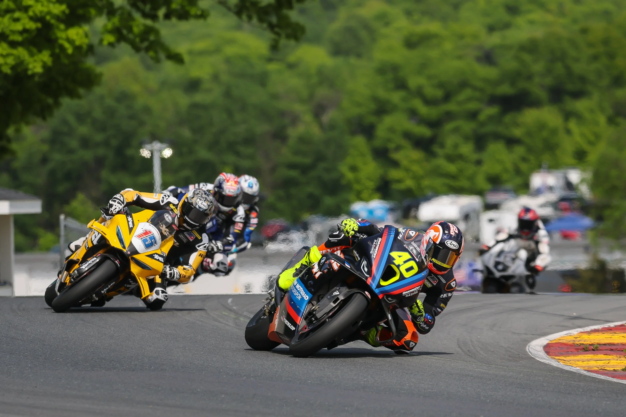 OrangeCat Racing’s Kelly Takes Superbike Championship Points Lead after Top Podium Finish; Two Top Tens for Uribe