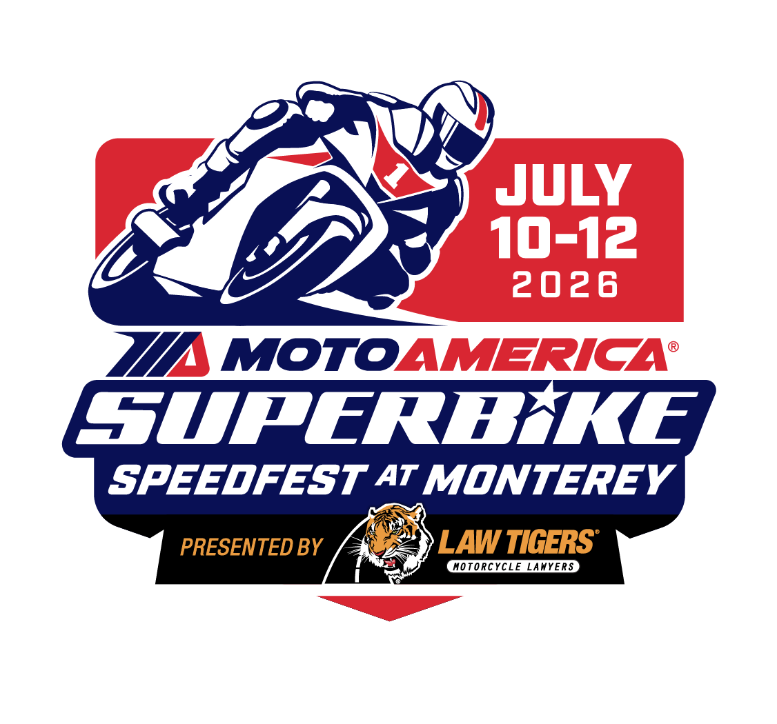 MotoAmerica Laguna Seca race logo