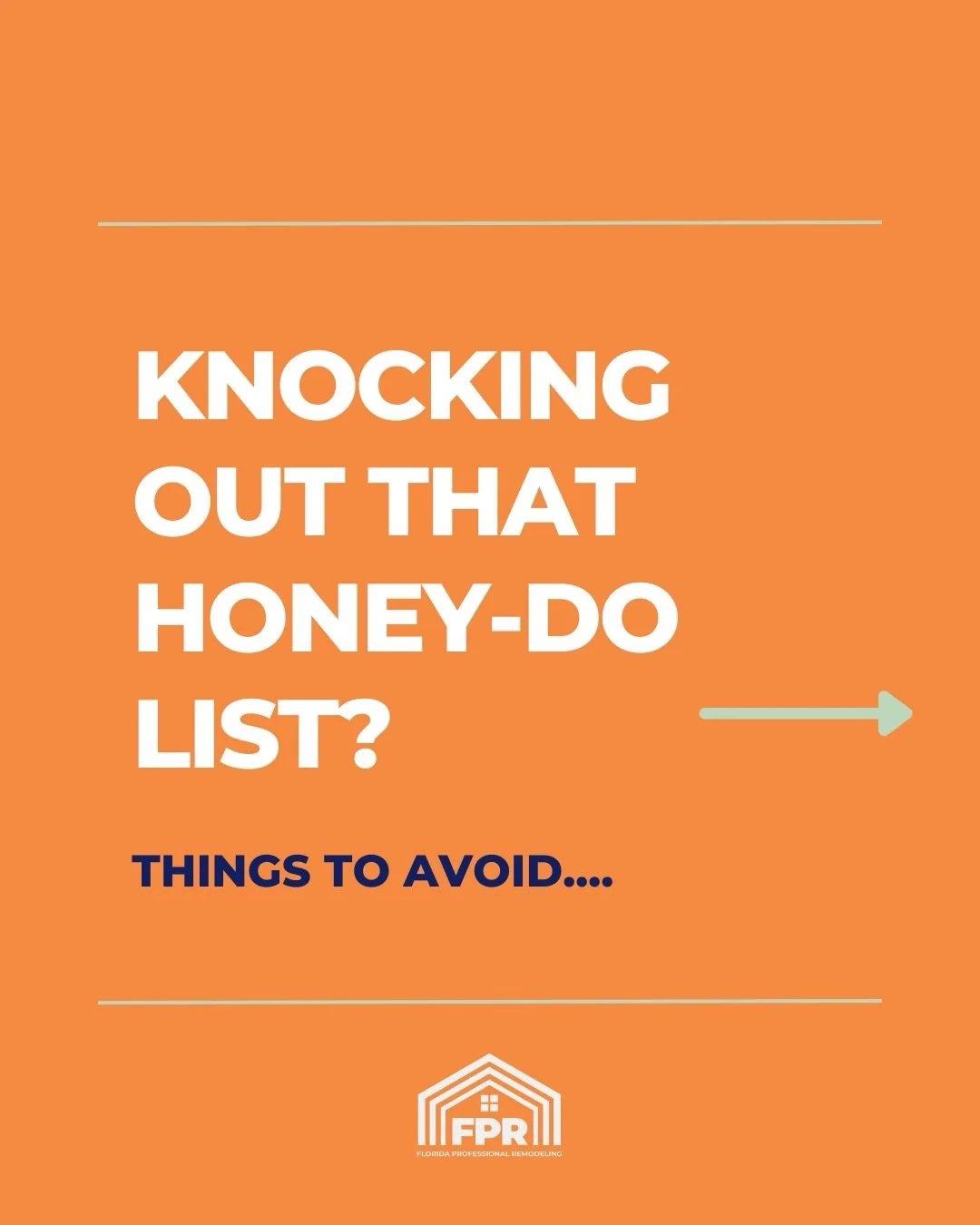 Knocking out that honey-do list? 🛠️
Make sure you don&rsquo;t knock out your budget too!

Common renovation mistakes we see all the time:
❌ Trusting YouTube over professionals
❌ Hiring the cheapest contractor without vetting
❌ Buying materials befor