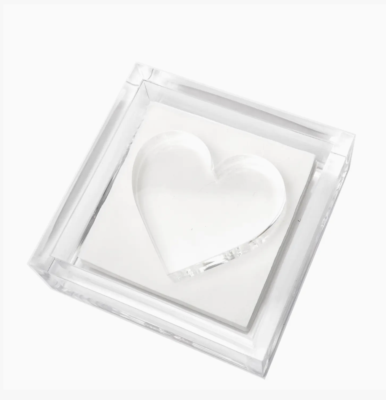 Heart Acrylic Cocktail Napkin Holder