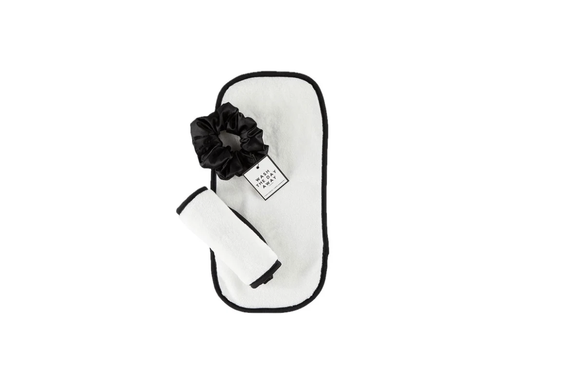 Plush face cloth + Scrunchie