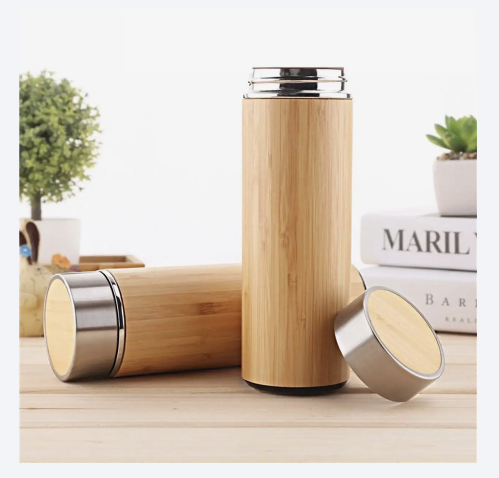 Bamboo Travel Mug/ Tea Infuser/ Water Bottle