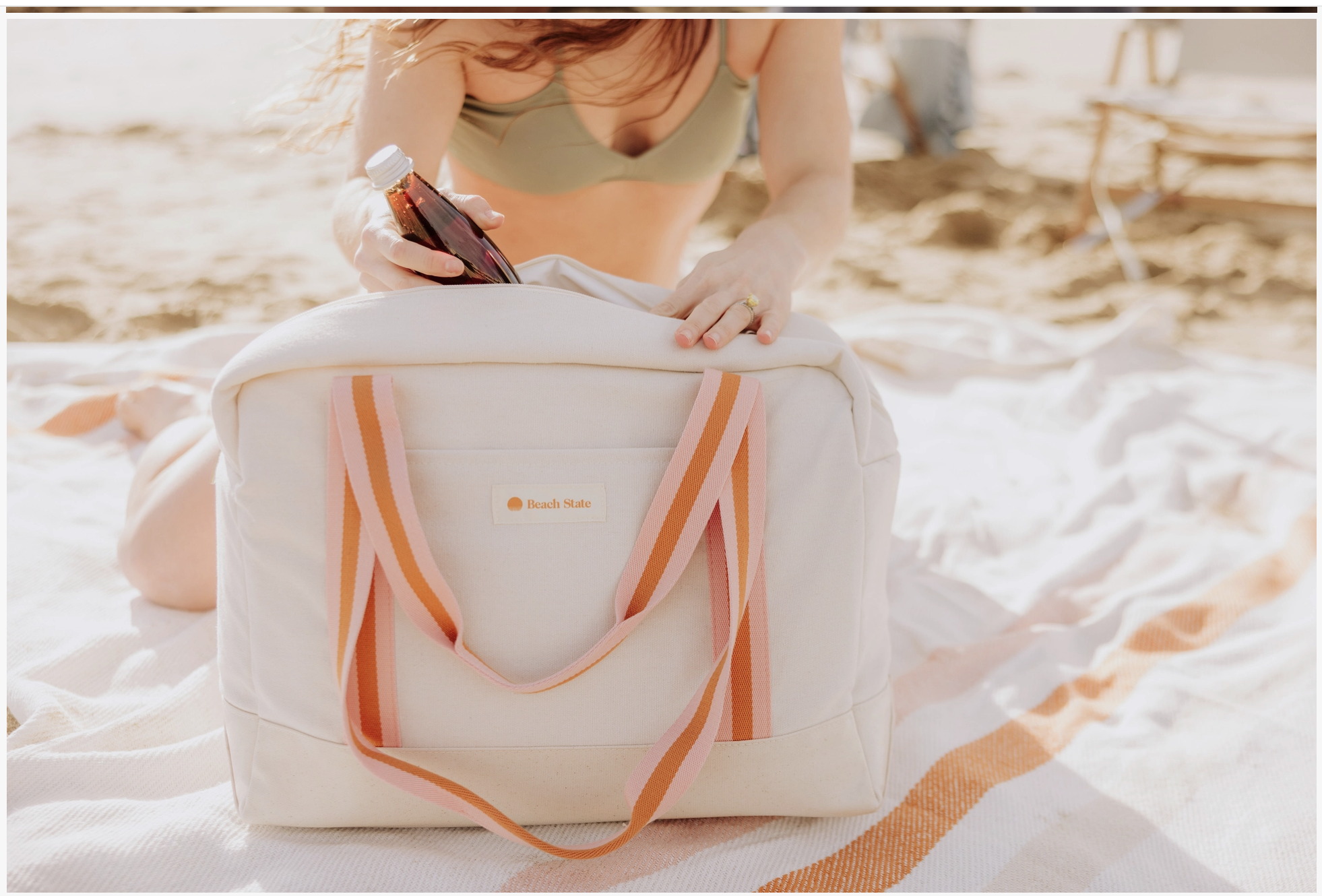 Lanikai Beach Cooler Bag (sunset)