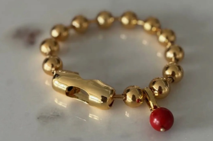 Red bauble bracelet