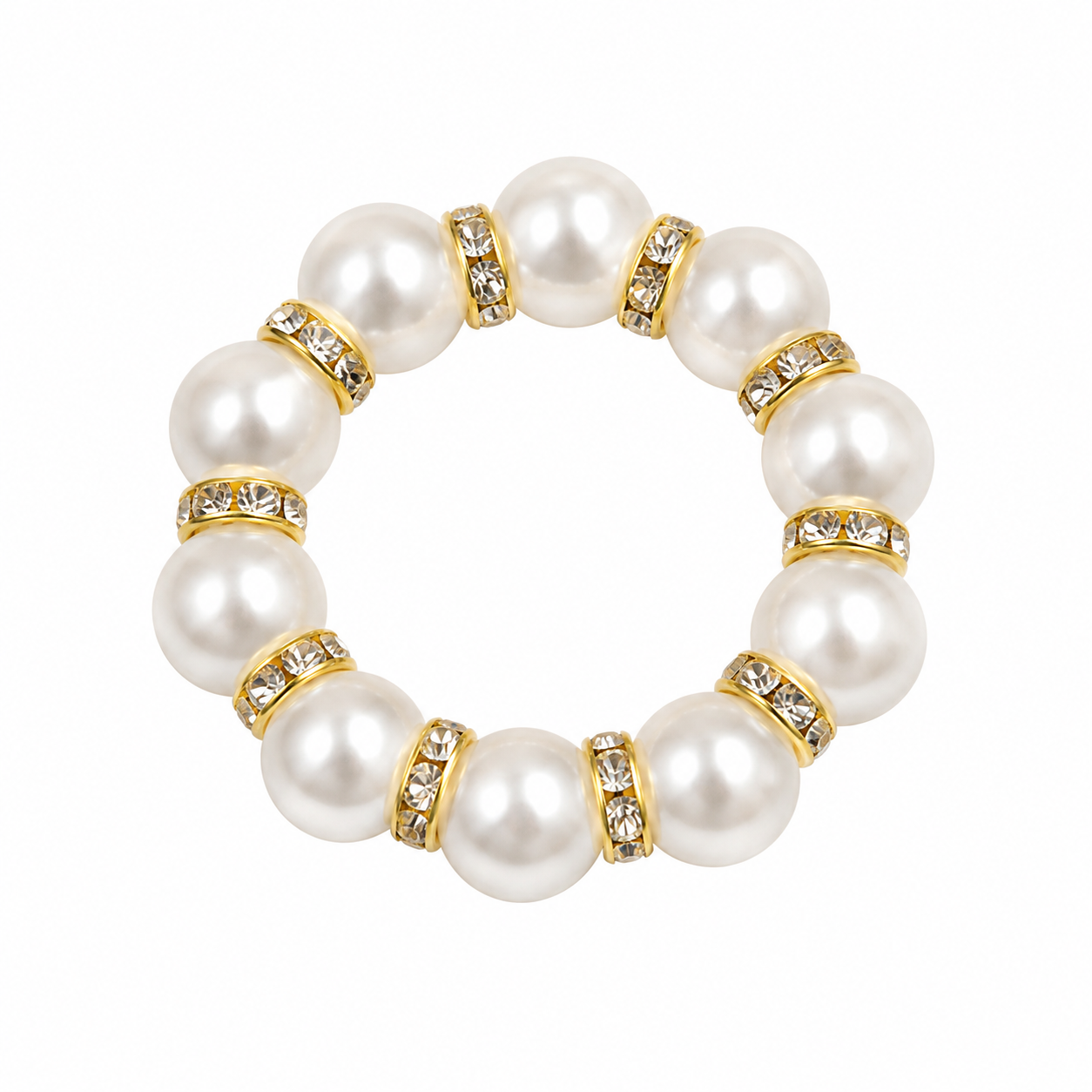 Pearl and diamond Napkin ring