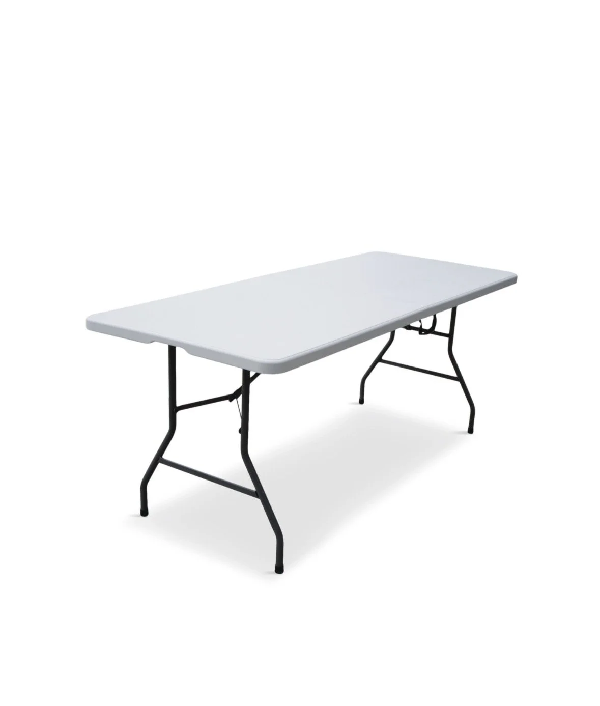 6FT Rectangular White Foldable Table