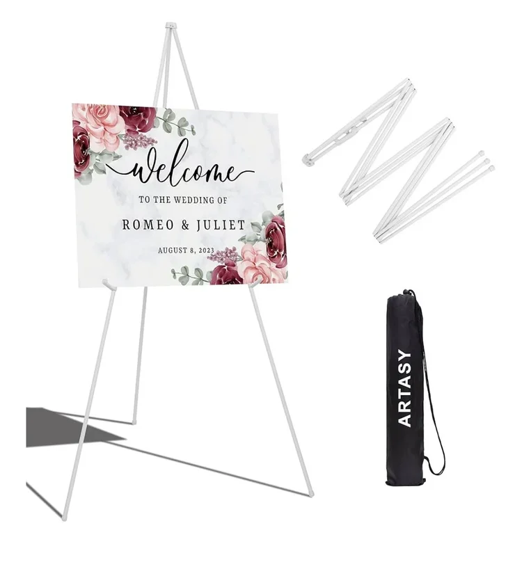 White Metal Easel