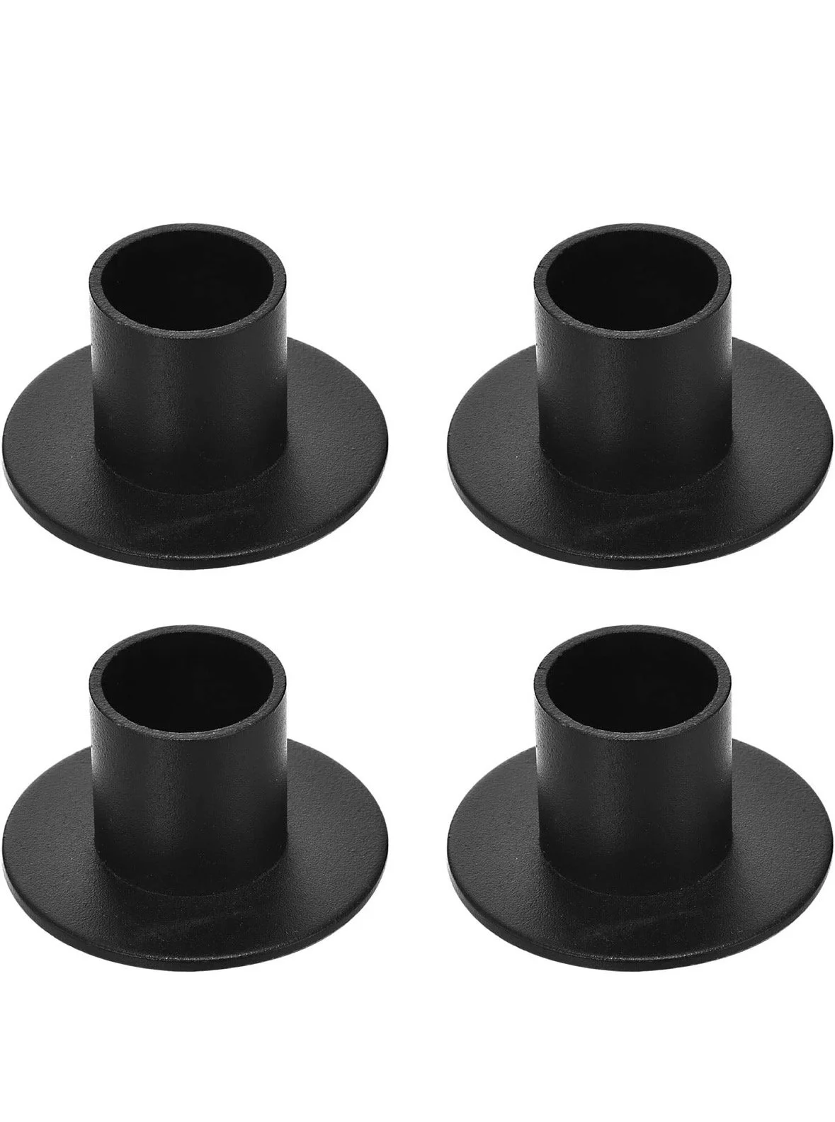 Retro Black Candlestick Holders