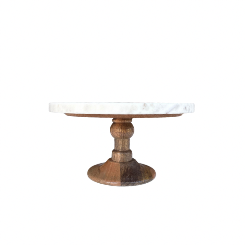 The Emilia Marble Cake Stand - Elegant Dessert Display Rental