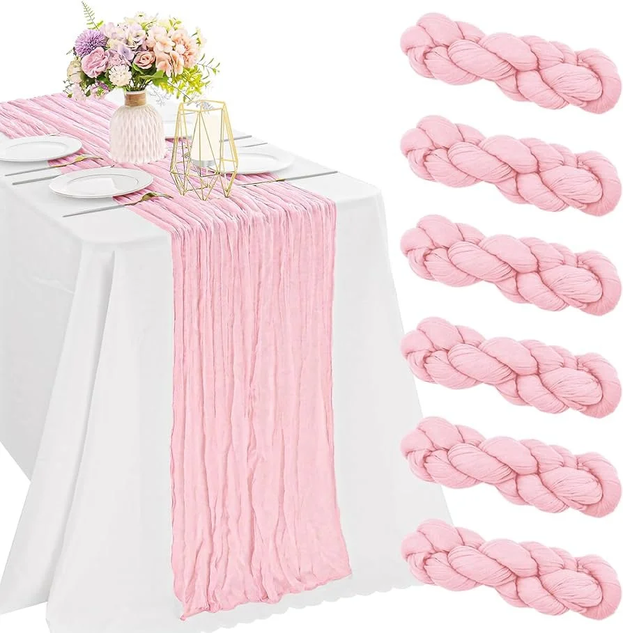 Pink Table runner
