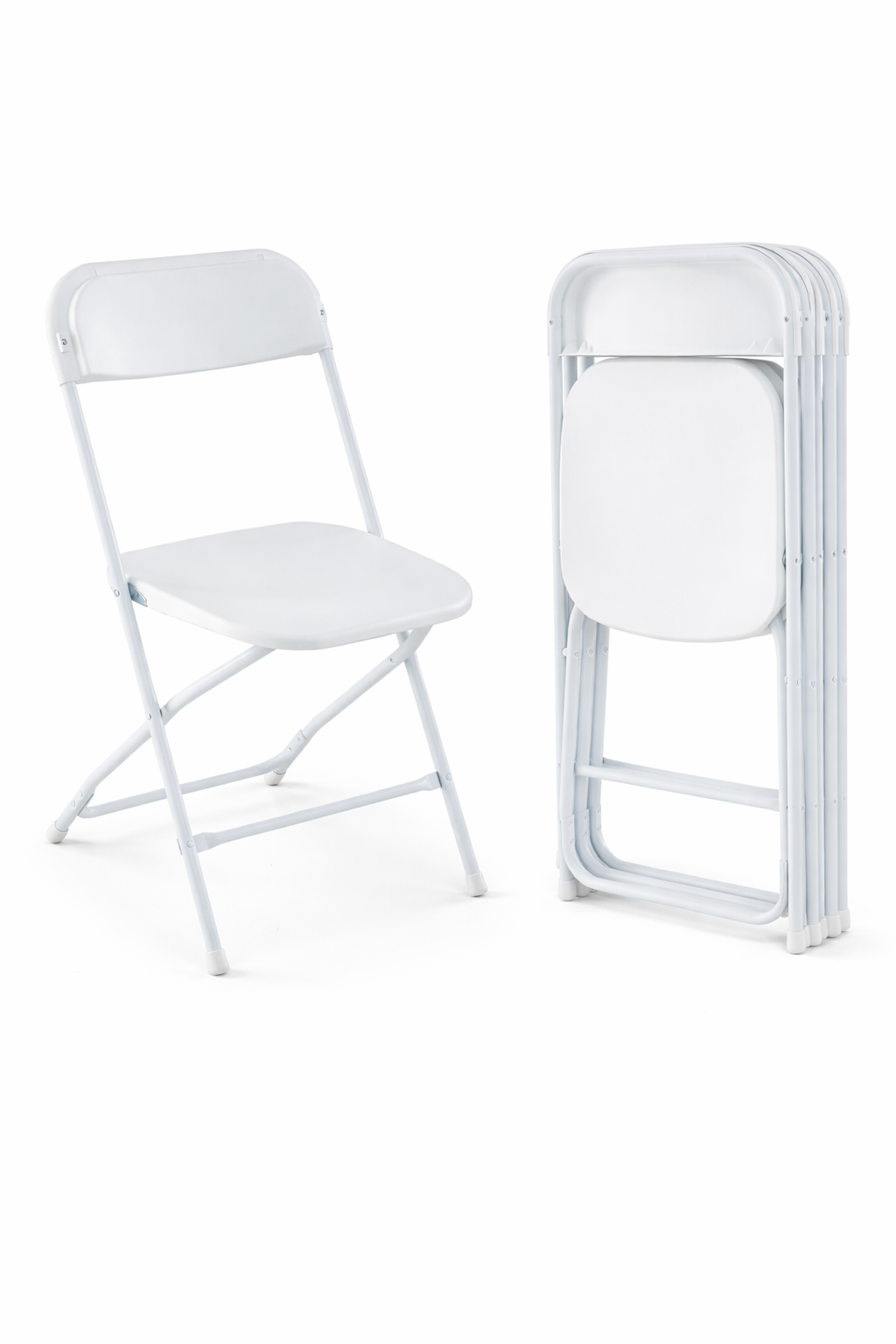 White Foldable Plastic Chair