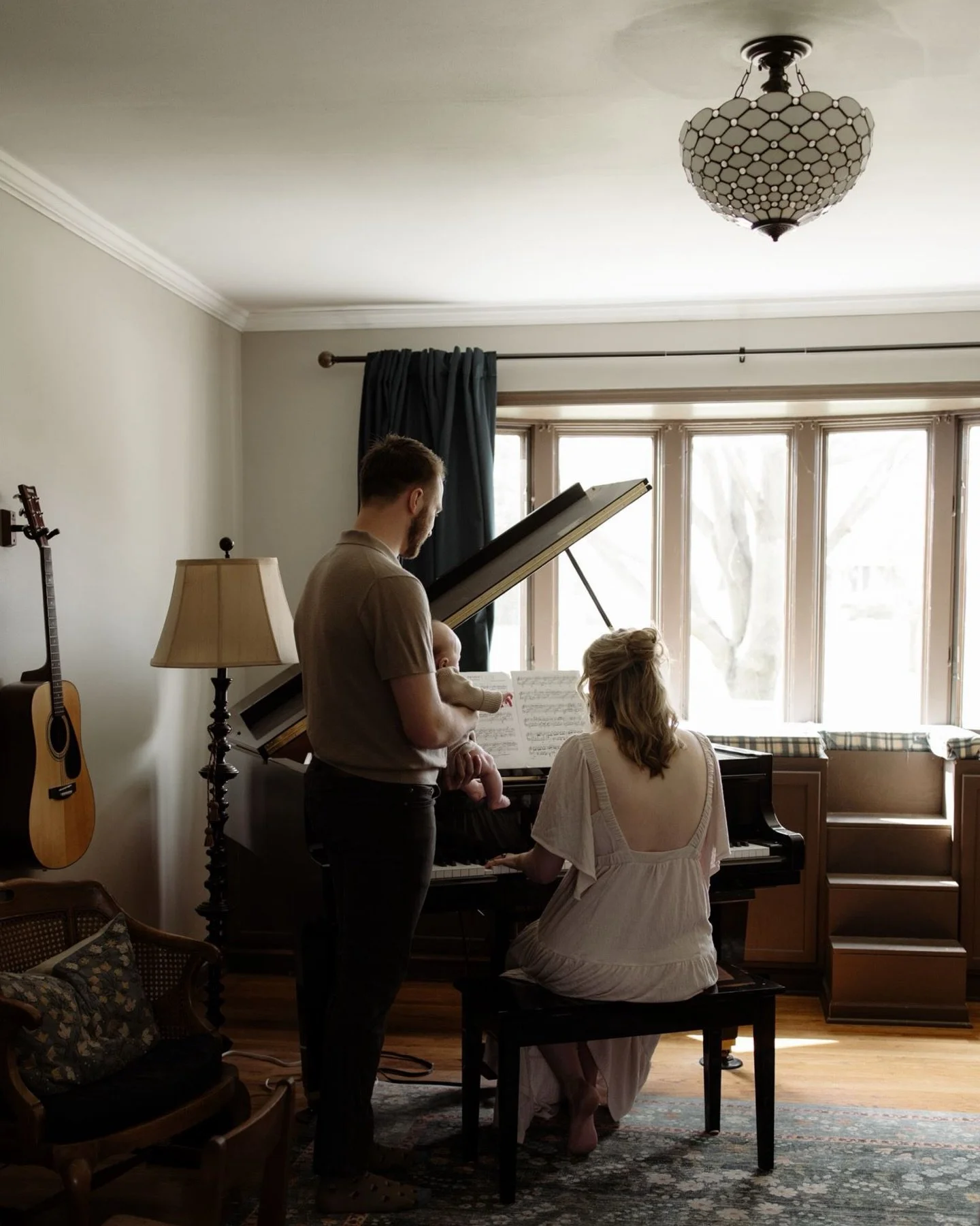 What a lovely session! After this momma played the piano for her son he took the coziest nap on dad :)

This is one I&rsquo;ll be thinking about for a long time- so dreamy
