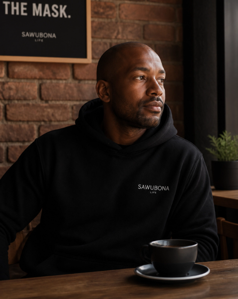 Coming Soon. Black Sawubona Life Hoodie - Affirmation Apparel by Sawubona Life