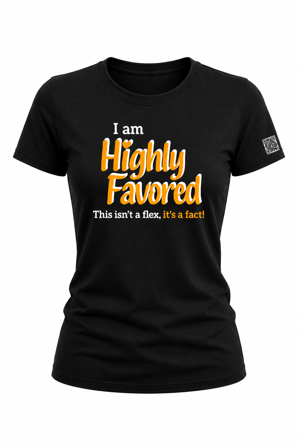 Highly Favored G+W Black Unisex Graphic Tee - Affirmation Apparel by Sawubona Life