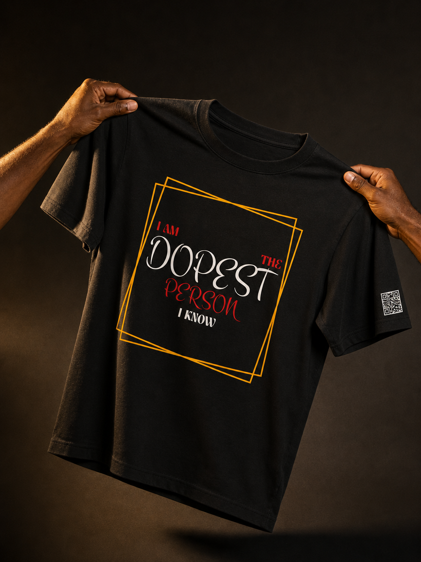 Dopest Black Unisex Graphic Tee - Affirmation Apparel by Sawubona Life