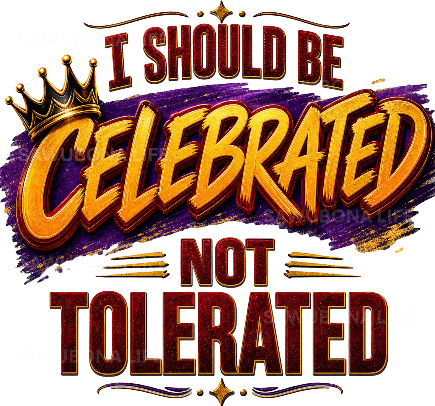 "Celebrated 2.0™" White Unisex Graphic Tee - Affirmation Apparel by Sawubona Life