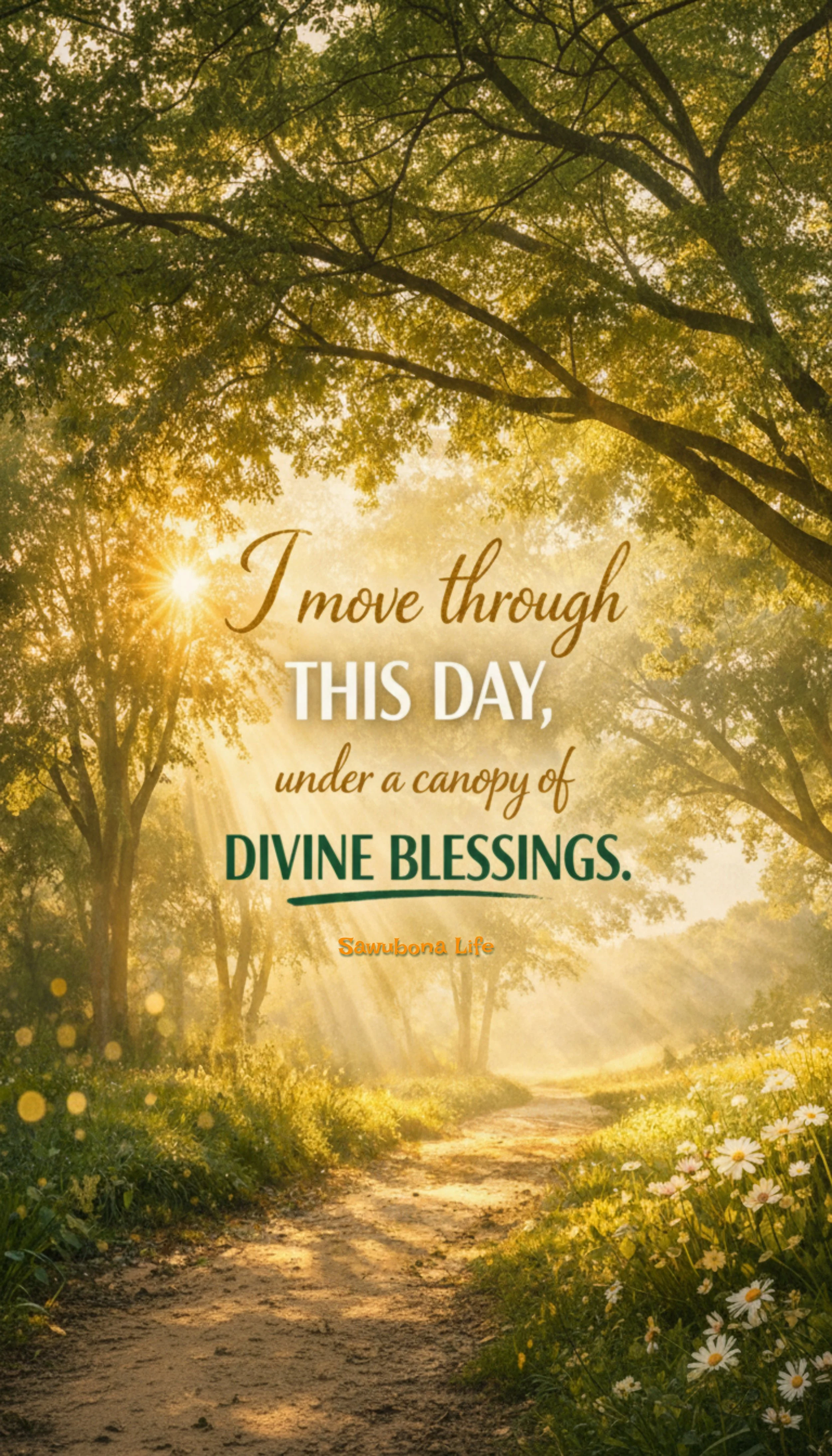 BLESSINGS - Affirmation Phone & Desktop Wallpaper
