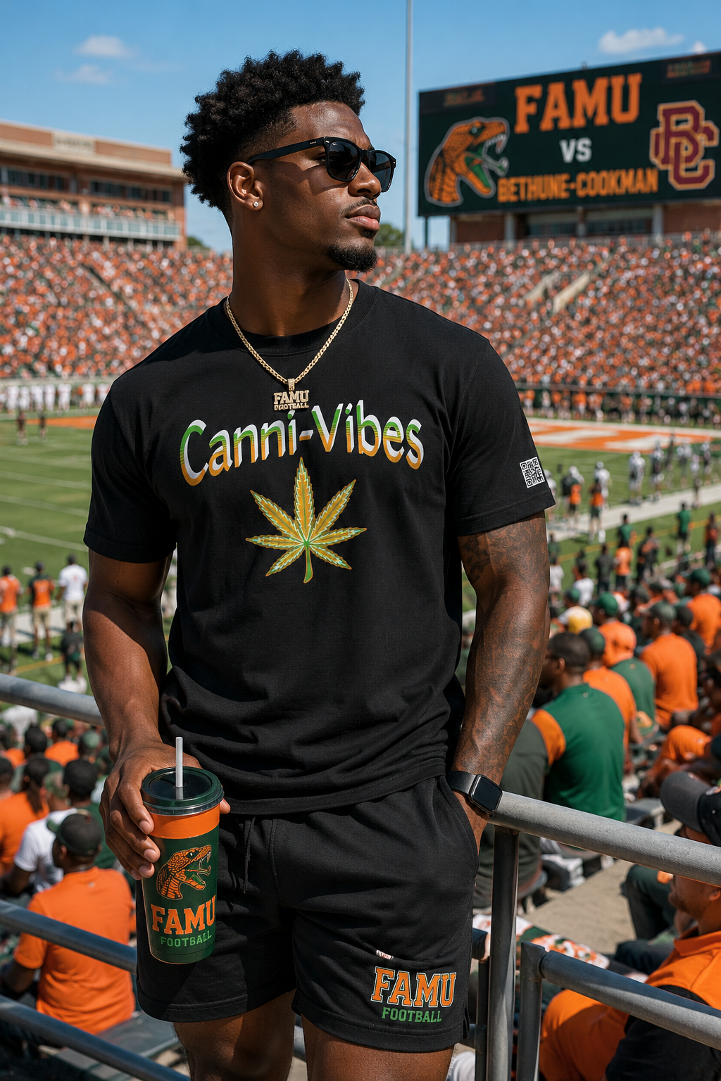 Canni-Vibes GWO Black Unisex Graphic Tee - Affirmation Apparel by Sawubona Life