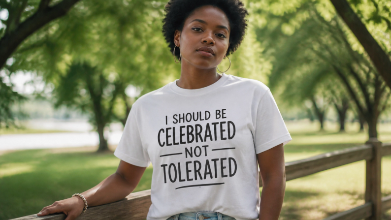 Custom White Celebrated Unisex Graphic Tee - Affirmation Apparel by Sawubona Life