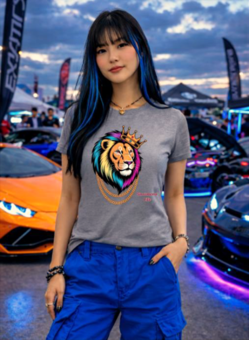 Majestic Lion Crown™ Ladies Graphic Tee