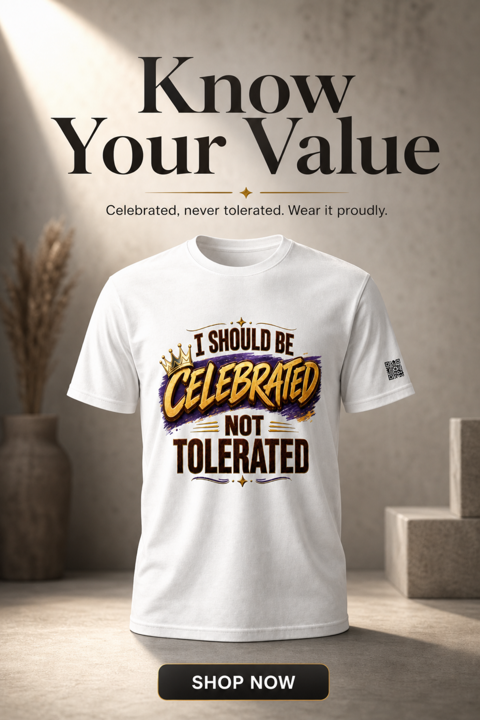 Celebrated 2.0 Unisex Graphic Tee - Affirmation Apparel by Sawubona Life