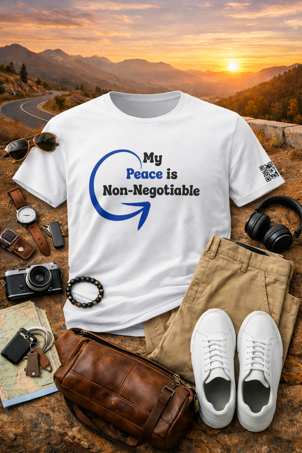 My Peace White Unisex Graphic Tee - Affirmation Apparel by Sawubona Life