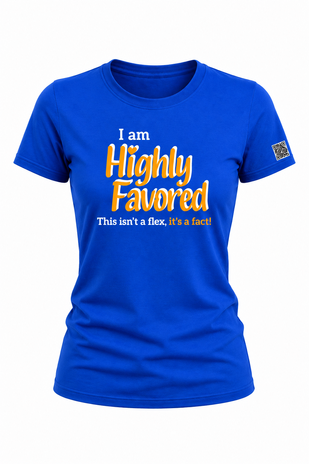 Highly Favored G+W Blue Unisex Graphic Tee - Affirmation Apparel by Sawubona Life
