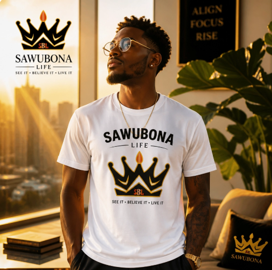 Custom See It Believe Live It White Unisex Tee - Affirmation Apparel by Sawubona Life
