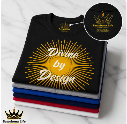 Divine Ladies' Graphic Tee - Affirmation apparel by Sawubona Life