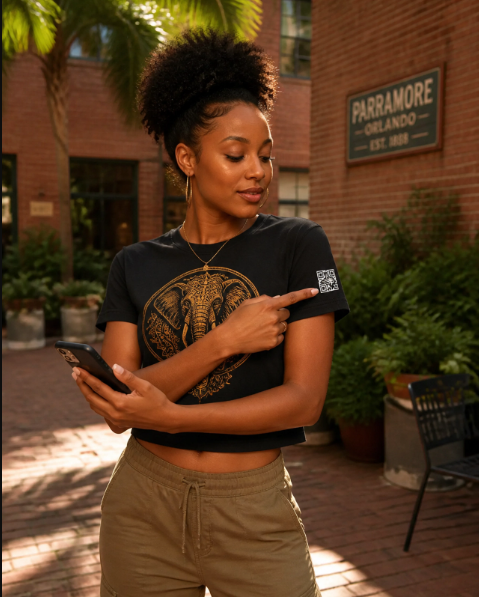 Alternate Powerful Ladies' Graphic Tee - Affirmation apparel by Sawubona Life