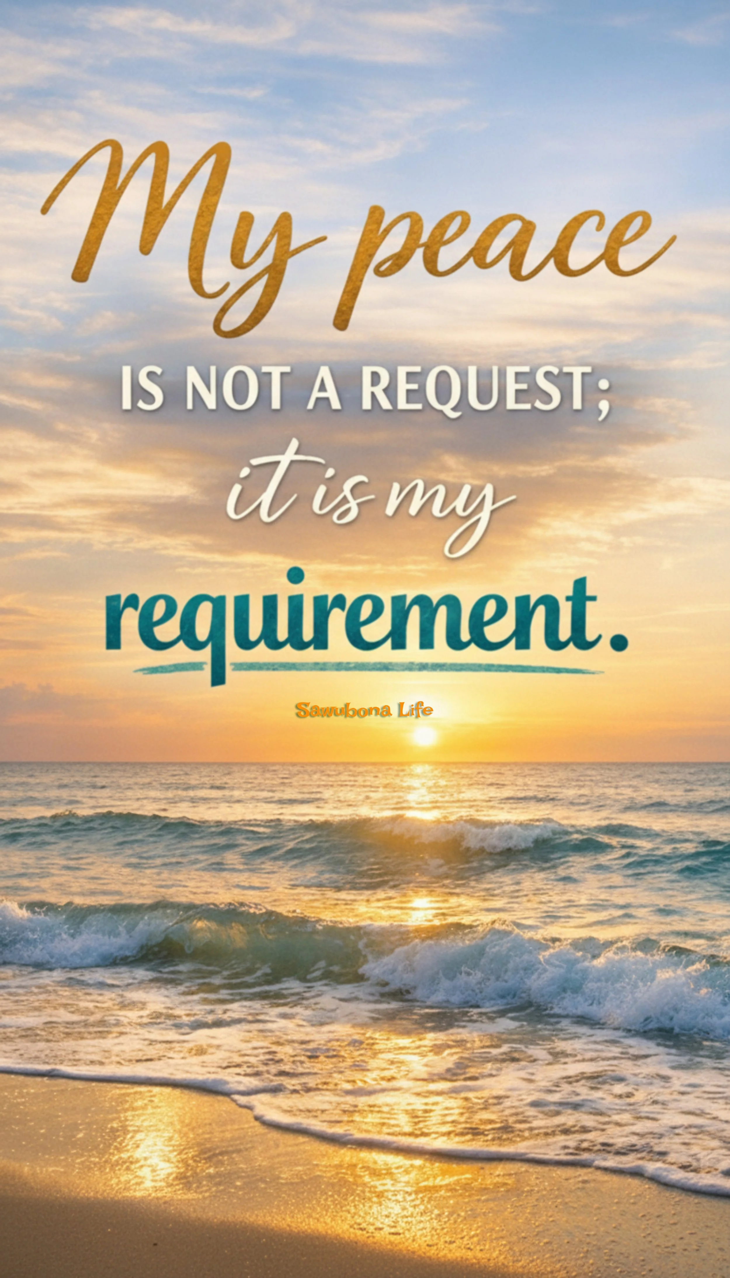 PEACE - Affirmation Phone & Desktop Wallpaper